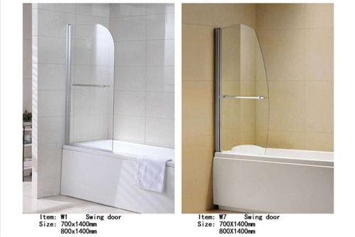 Trung Quốc Màn hình tắm thủy tinh xoay một mảnh, thiết kế khác nhau 304SS Xử lý màn hình phòng tắm cố định nhà cung cấp