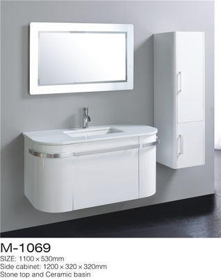 Trung Quốc Vanity tường gương phòng tắm Vanity, phòng tắm màu trắng Vanity với tủ bên nhà cung cấp