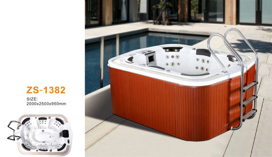 Trung Quốc Bên ngoài nhà vòi nước xoáy bồn tắm mát xa cho gia đình sử dụng với các bước nhà cung cấp