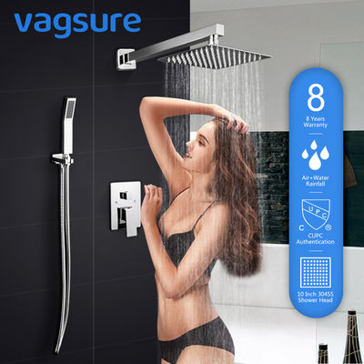 Vòi sen và vòi đồng thau đặt với đầu vòi hoa sen Kích thước 25 * 25cm 304 SS nhà cung cấp