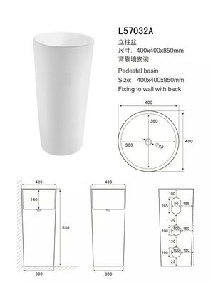 Bồn rửa phòng tắm không xốp và Vanities / Bồn rửa chân hiện đại chống rò rỉ nhà cung cấp